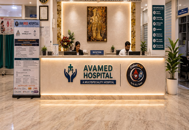 AvaMED Hospital Reception Desk