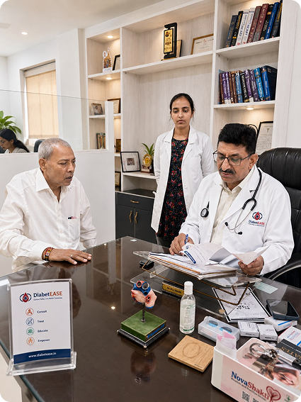 Doctor consulting patient in AvaMED hospital